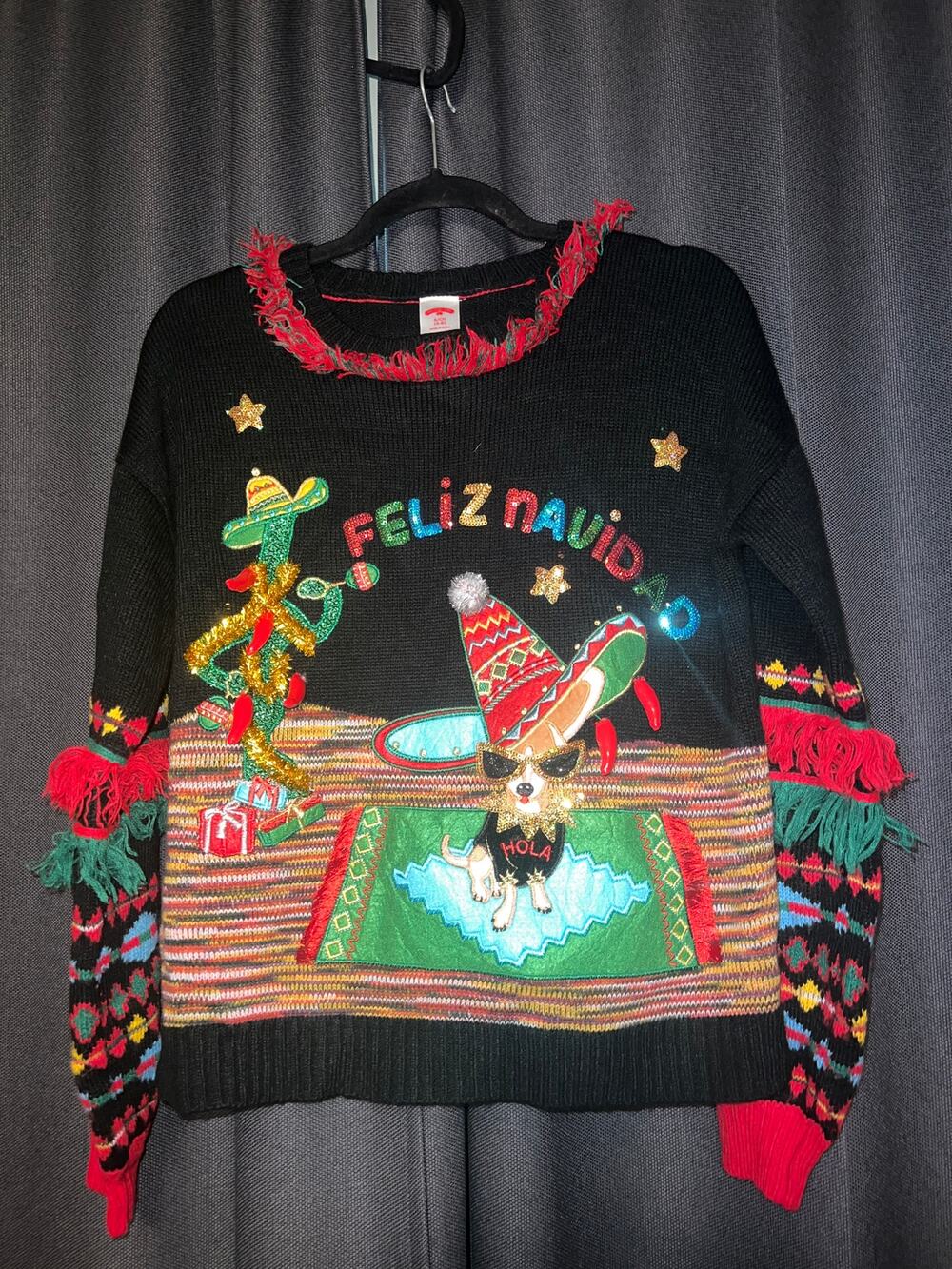 Ugly Christmas Sweater Xmas Size Small Feliz Navidad